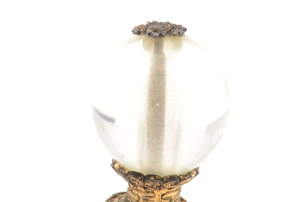 Chinese Glass Official's Hat Finial