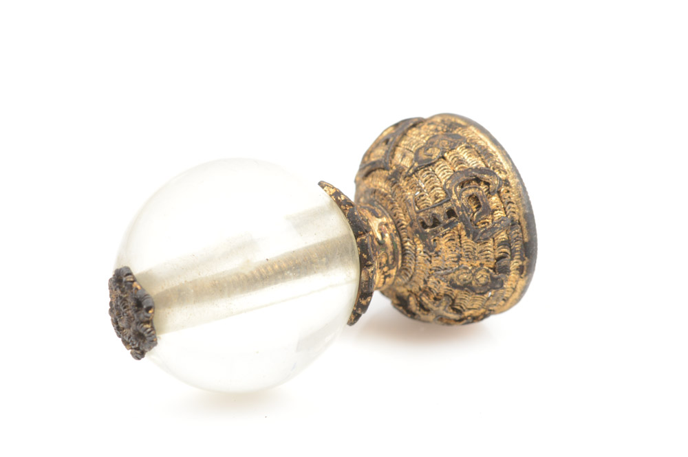 Chinese Glass Official's Hat Finial