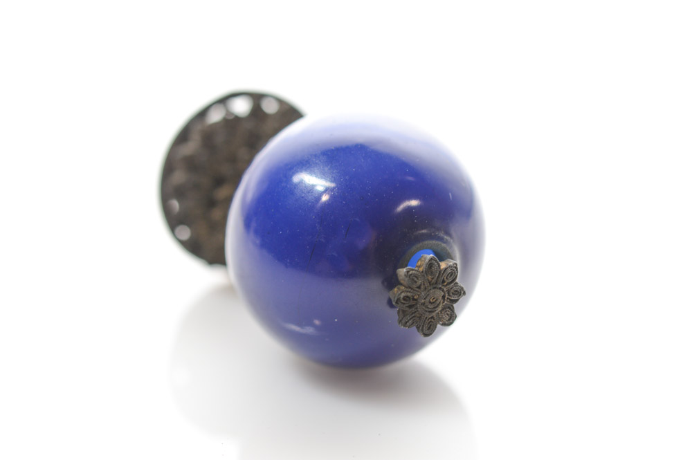 Chinese Blue Glass Official's Hat Finial