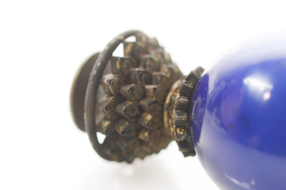 Chinese Blue Glass Official's Hat Finial