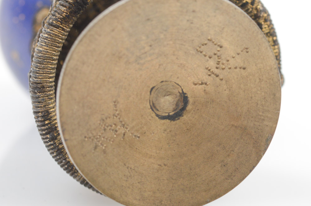 Chinese Blue Glass Official's Hat Finial