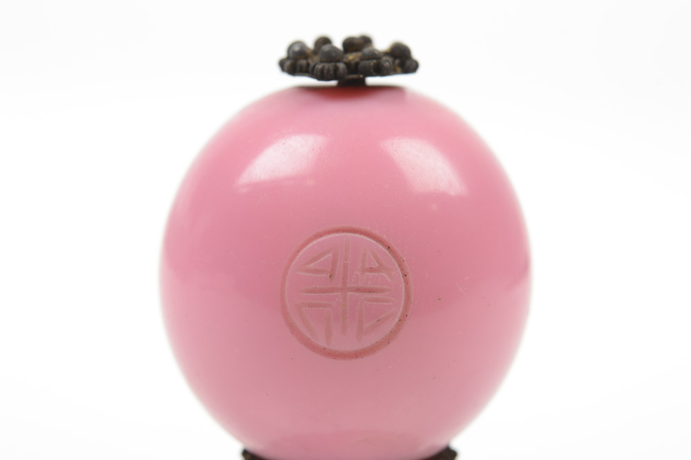 Chinese Peking Glass Official's Hat Finial