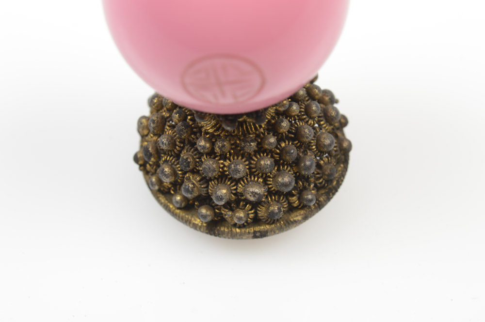 Chinese Peking Glass Official's Hat Finial