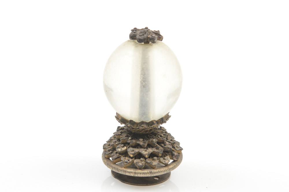 Chinese Glass Official's Hat Finial