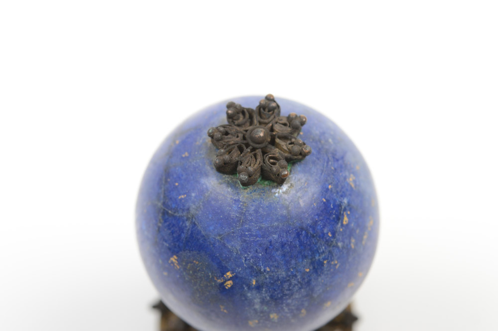 Chinese Lapis Lazuli Official's Hat Finial