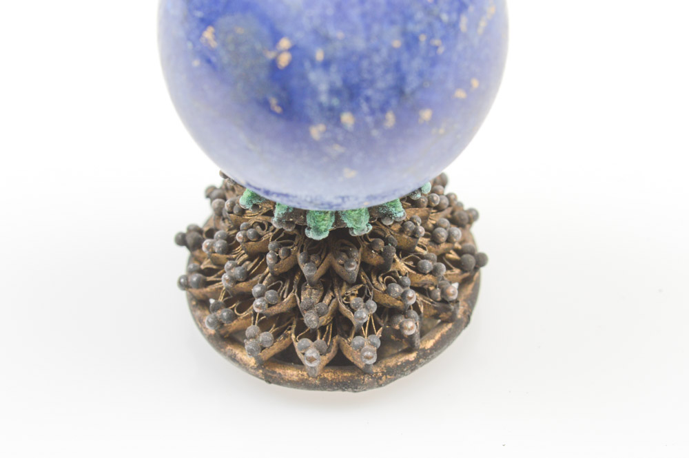 Chinese Lapis Lazuli Official's Hat Finial