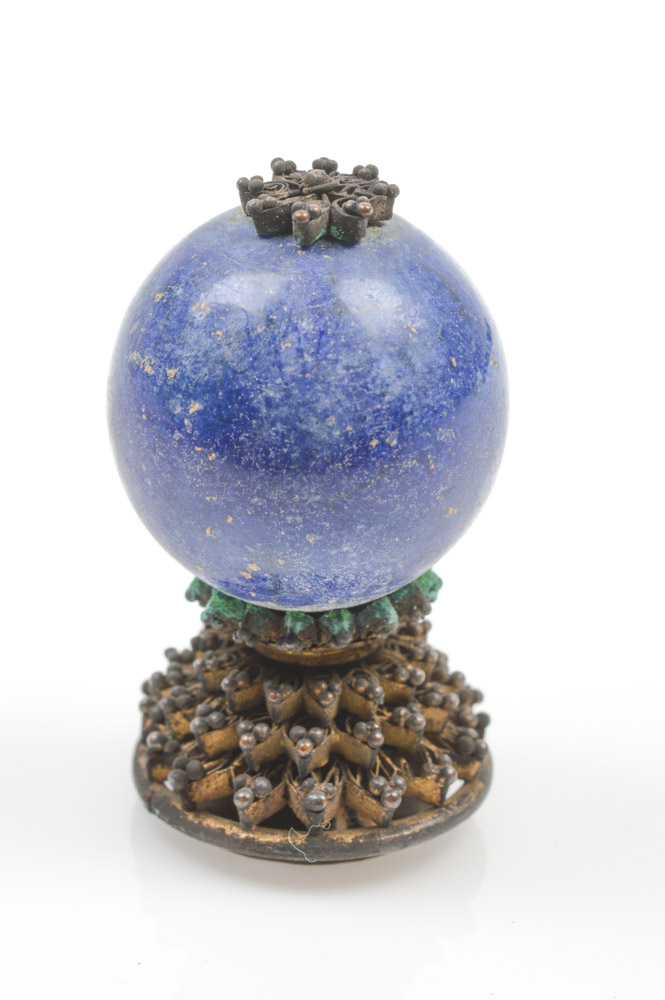 Chinese Lapis Lazuli Official's Hat Finial