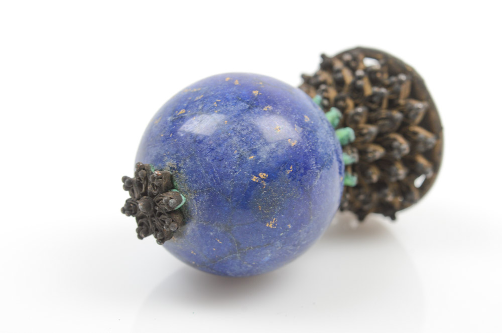 Chinese Lapis Lazuli Official's Hat Finial