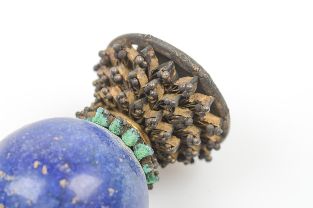 Chinese Lapis Lazuli Official's Hat Finial