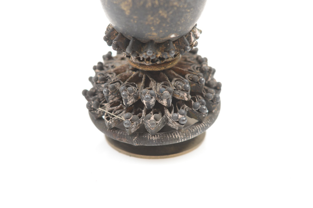 Chinese Official's Brass Hat Finial