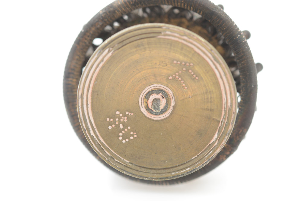 Chinese Official's Brass Hat Finial