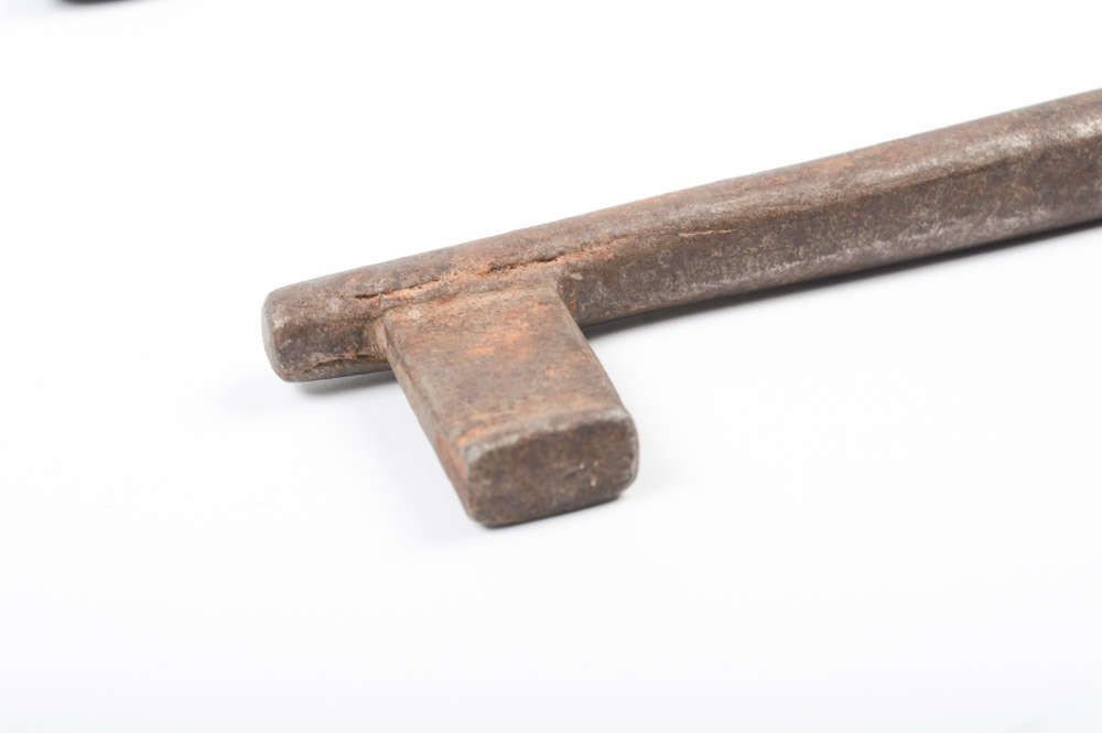 Five Antique Metal Skeleton Keys