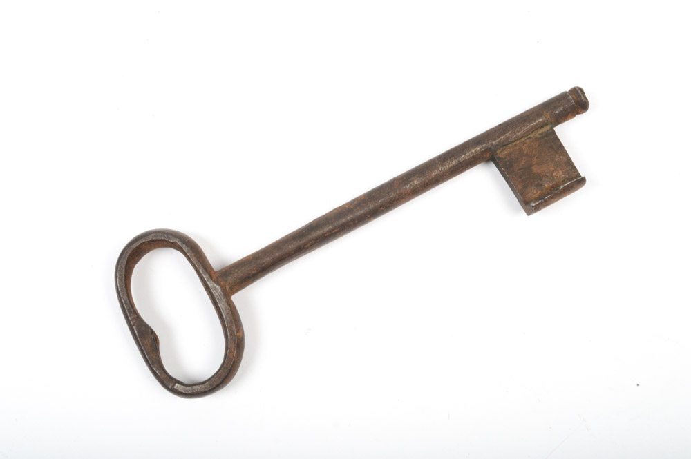 Five Antique Metal Skeleton Keys