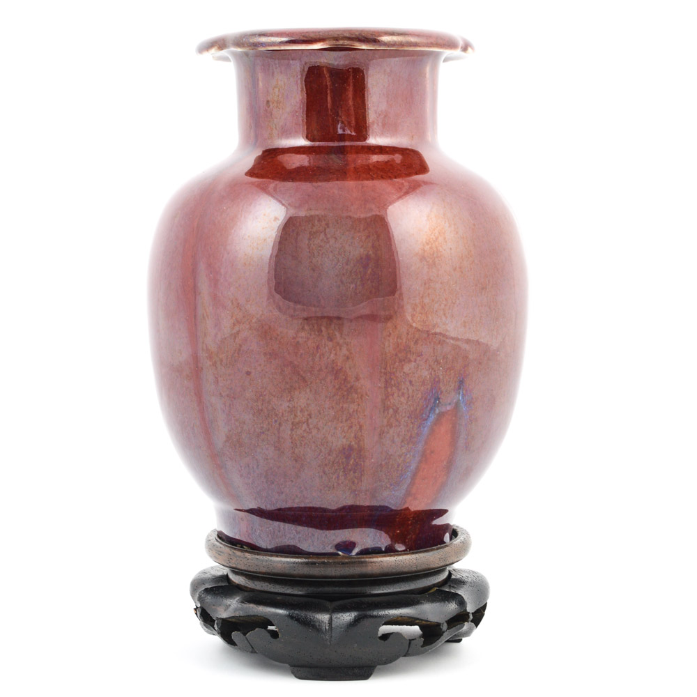 Chinese Late Qing Dynasty Sang de Boeuf Vase