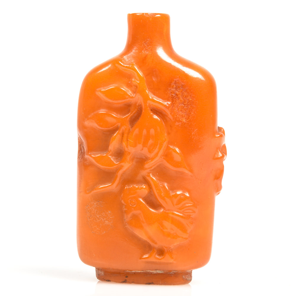 Antique Chinese Agalmatolite Snuff Bottle