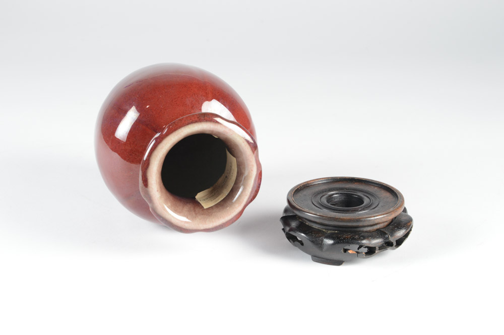 Chinese Late Qing Dynasty Sang de Boeuf Vase