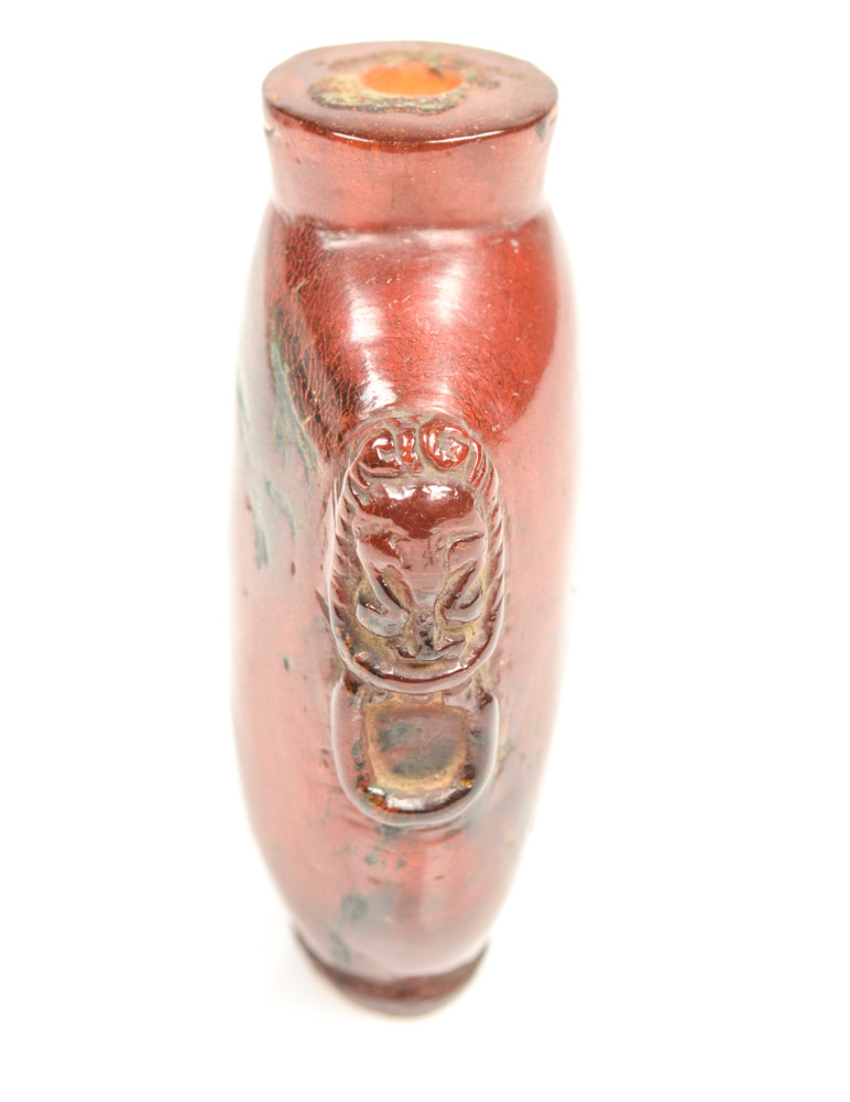 Fine Chinese Red Amber Snuff Bottle