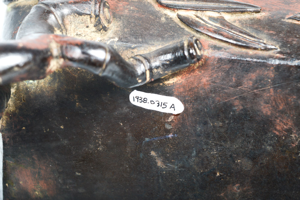 Chinese Bronze Bamboo Motif Incense Burner