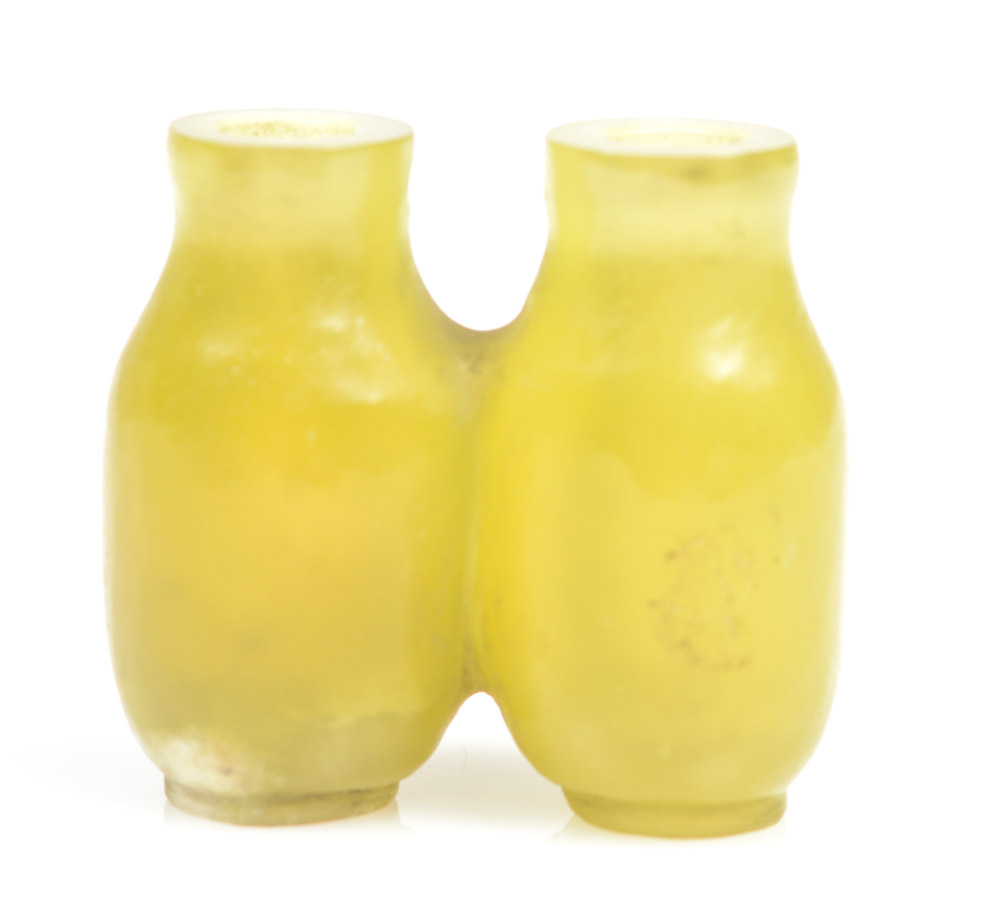 Chinese Yellow Jade Double Snuff Bottle