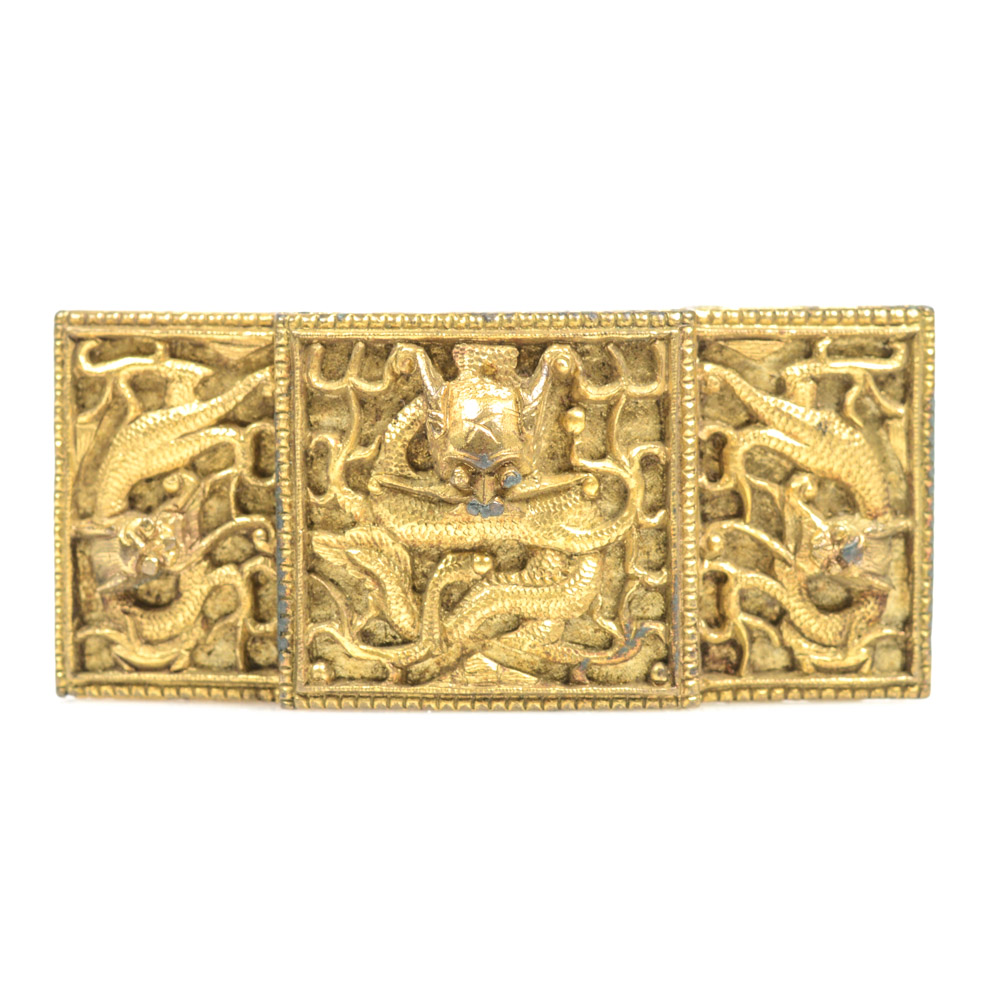 Antique Chinese Brass Belt Buckle