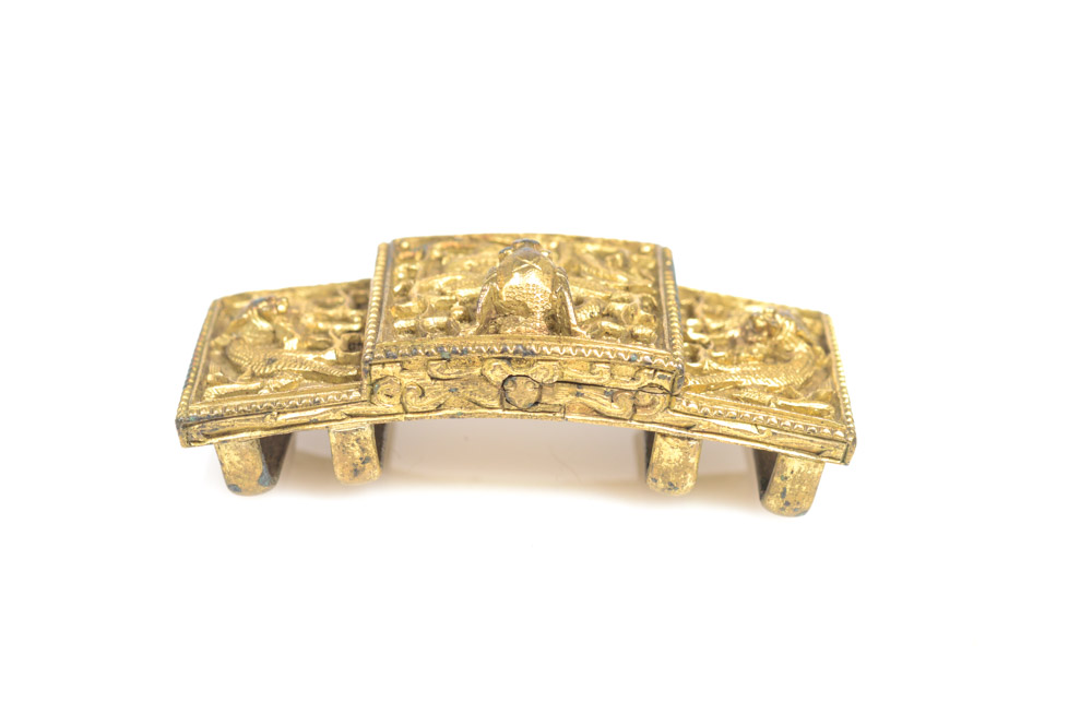 Antique Chinese Brass Belt Buckle