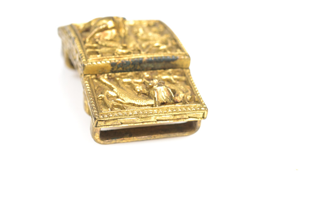 Antique Chinese Brass Belt Buckle