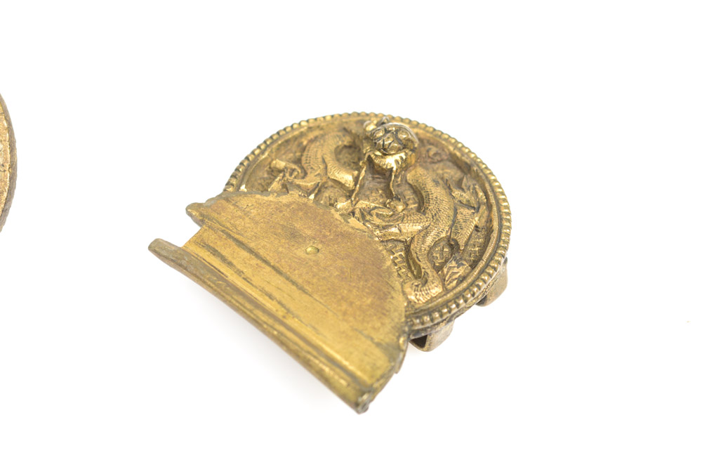 Antique Chinese Brass Belt Buckle