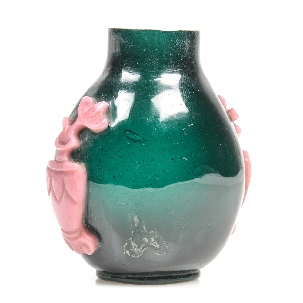 Antique Chinese Peking Glass Snuff Bottle