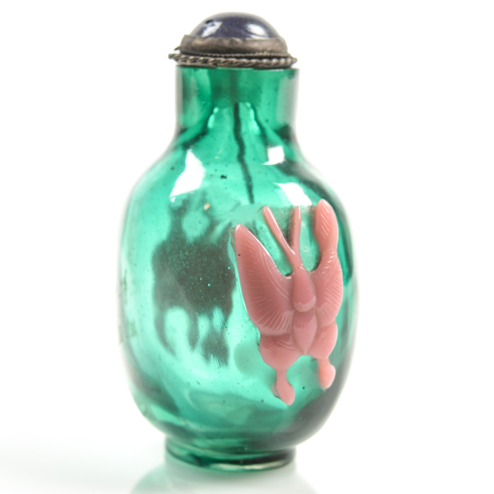 Antique Chinese Peking Glass Snuff Bottle