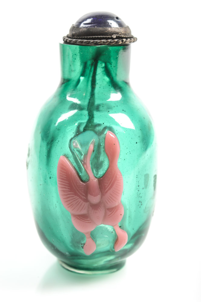 Antique Chinese Peking Glass Snuff Bottle