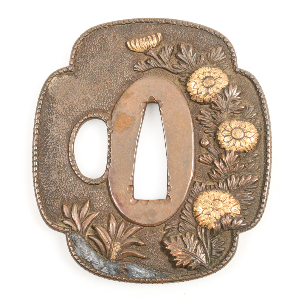 Antique Japanese Tsuba Sword Guard