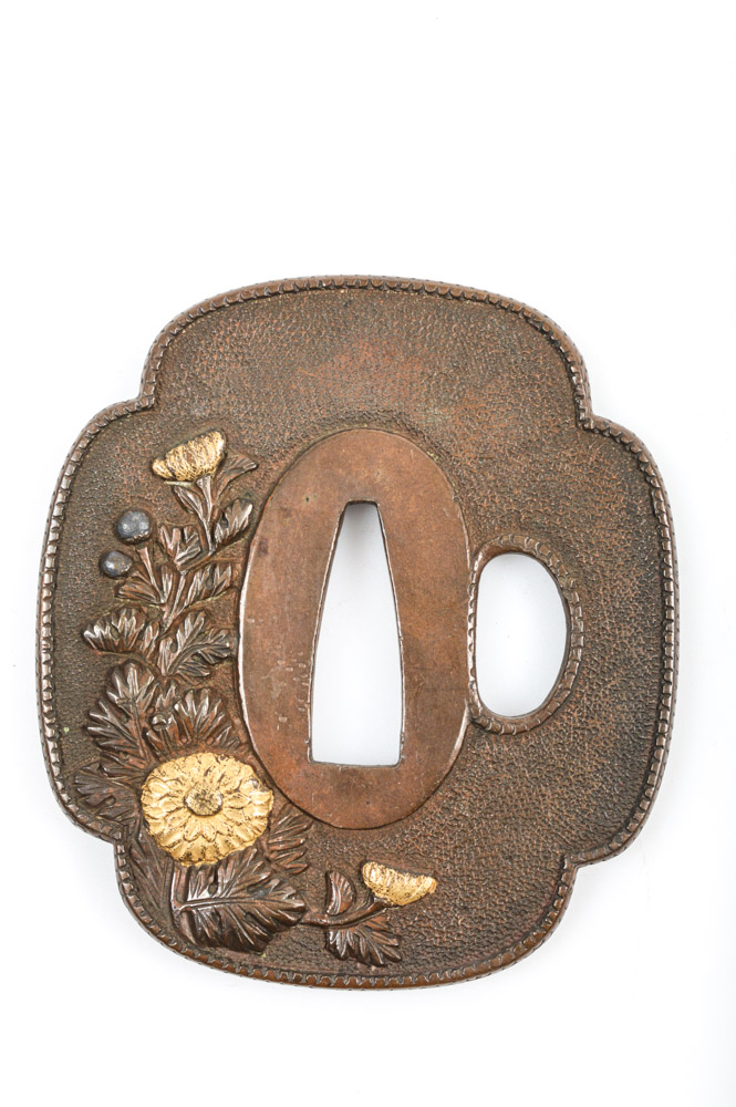 Antique Japanese Tsuba Sword Guard