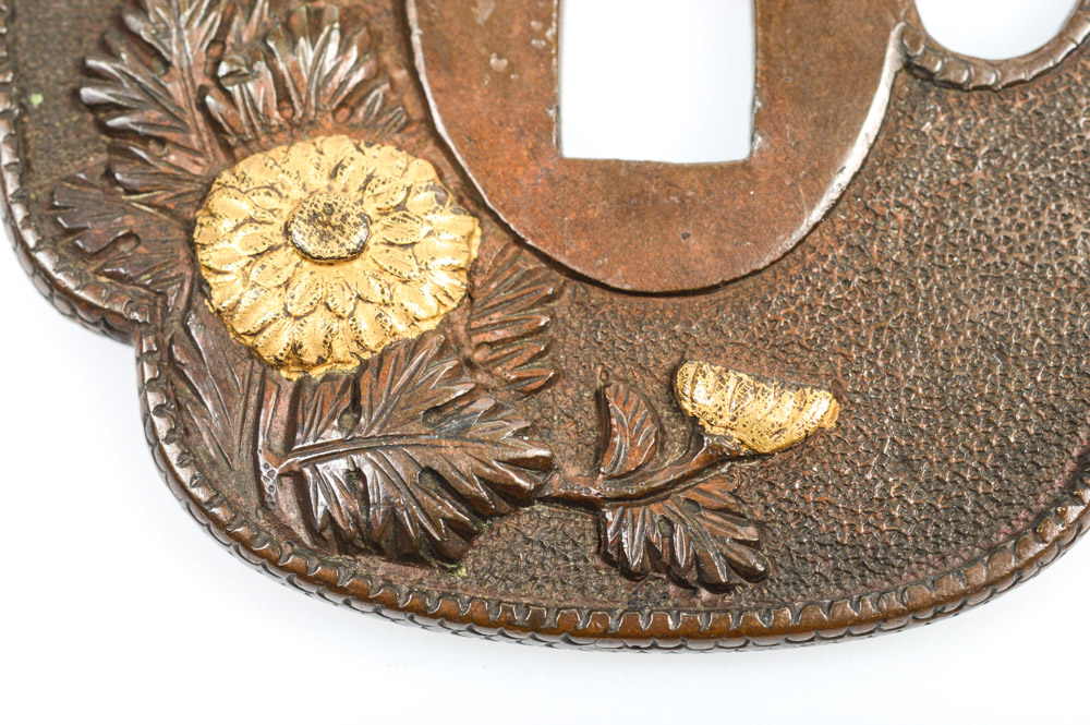Antique Japanese Tsuba Sword Guard