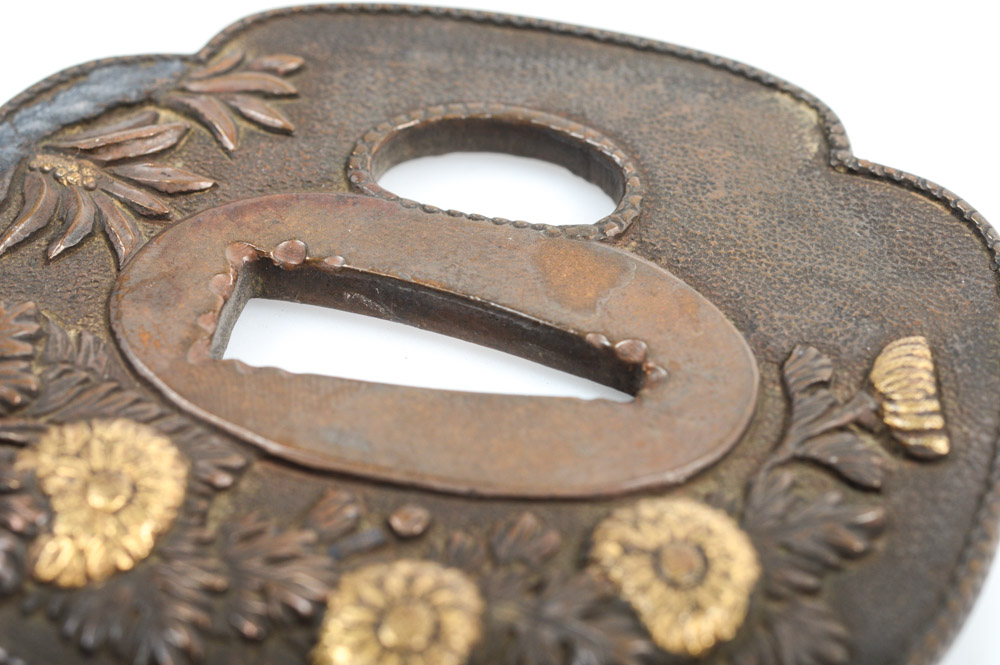 Antique Japanese Tsuba Sword Guard