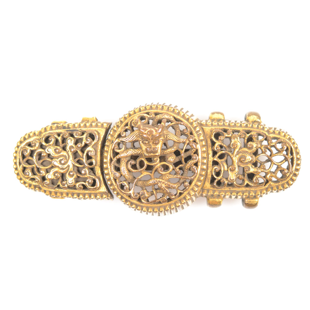 Antique Chinese Brass Buckle