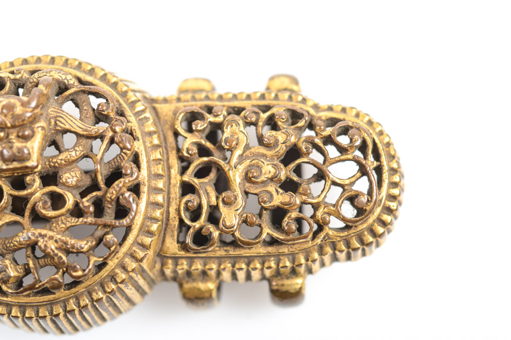 Antique Chinese Brass Buckle