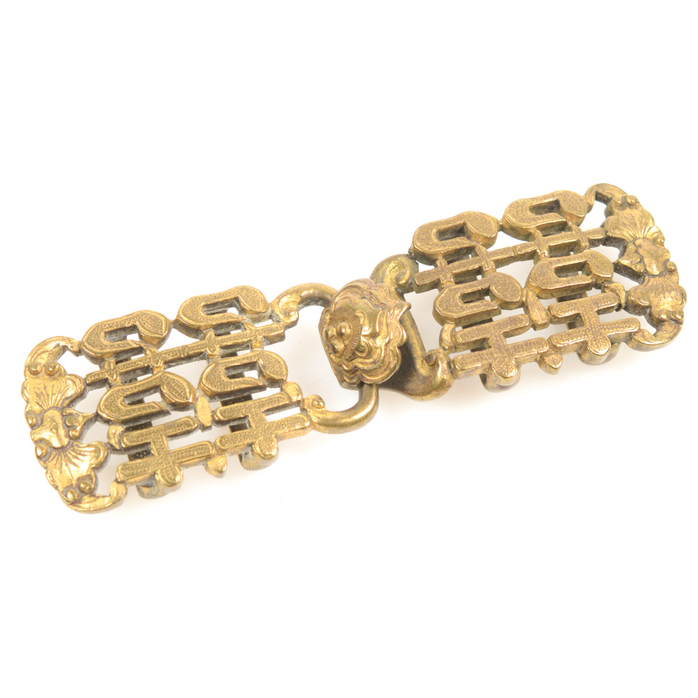 Antique Chinese Brass Buckle