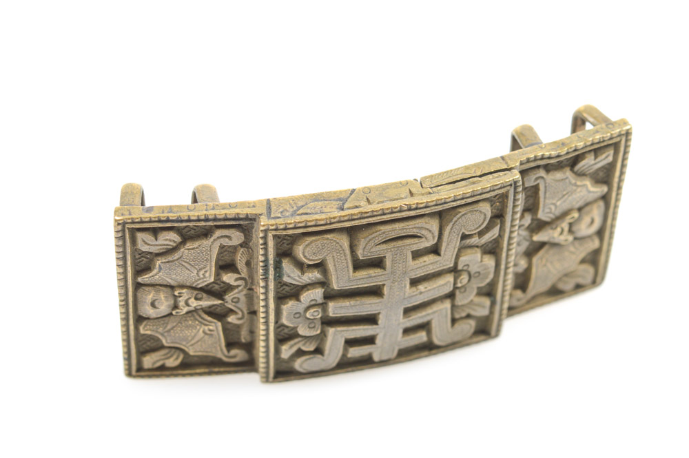 Antique Chinese Brass Buckle