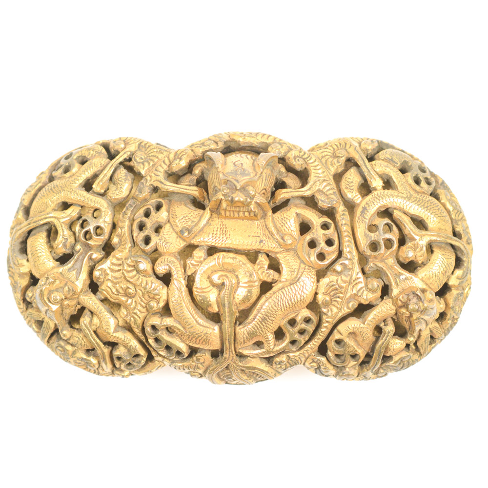Antique Chinese Brass Buckle