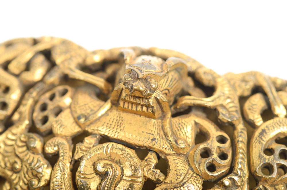 Antique Chinese Brass Buckle