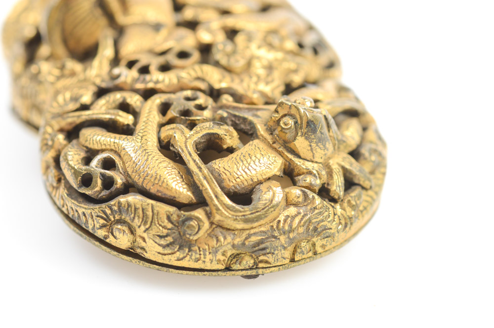 Antique Chinese Brass Buckle