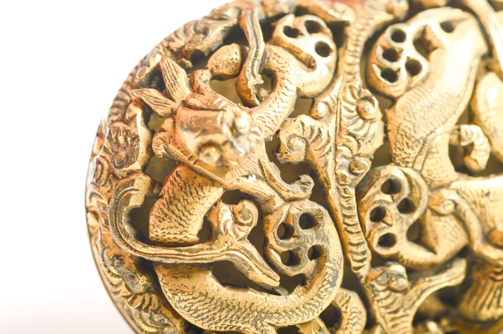 Antique Chinese Brass Buckle
