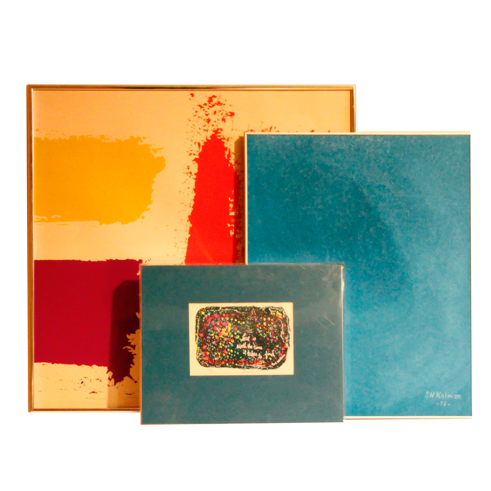 Vintage Artwork Including Sister Mary Corita Limited Edition Serigraph "Rules Are Fair"