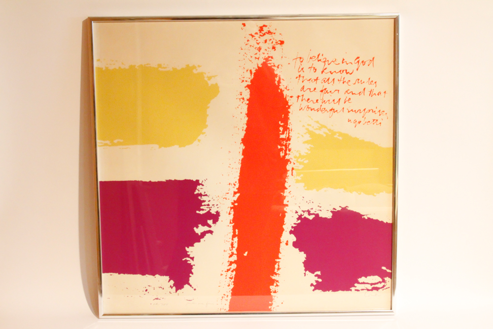 Vintage Artwork Including Sister Mary Corita Limited Edition Serigraph "Rules Are Fair"