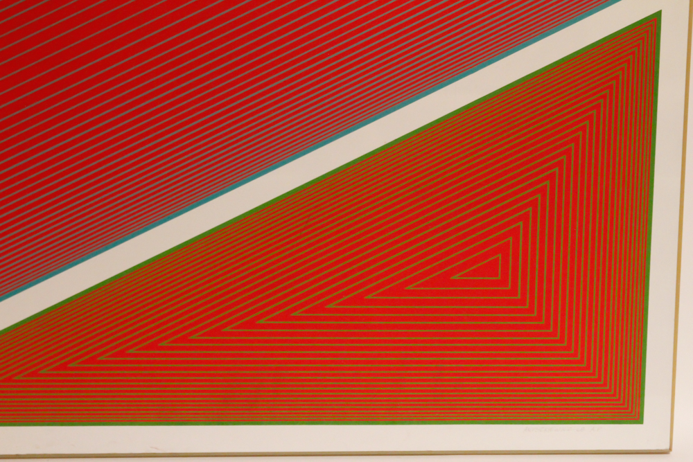 Richard Anuszkiewicz 1968 Limited Edition Artist's Proof Serigraph on Aluminum "Zonal" and 1977 "Anuszkiewicz" Book