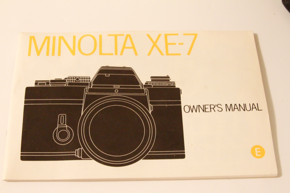 1970s Minolta XE-7 Camera, Lenses, and Accessories