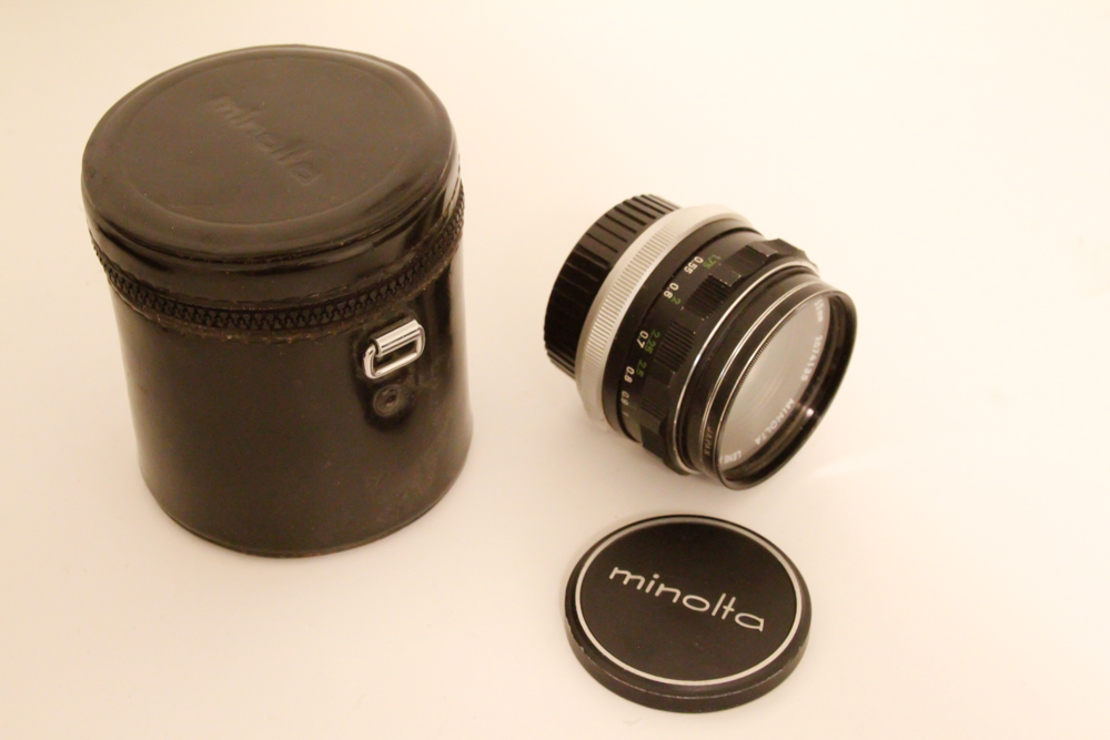 1970s Minolta XE-7 Camera, Lenses, and Accessories