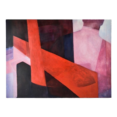 Carol Galginaitis Abstract Oil Painting on Canvas Carol Galginaitis Abstract Oil Painting on Canvas