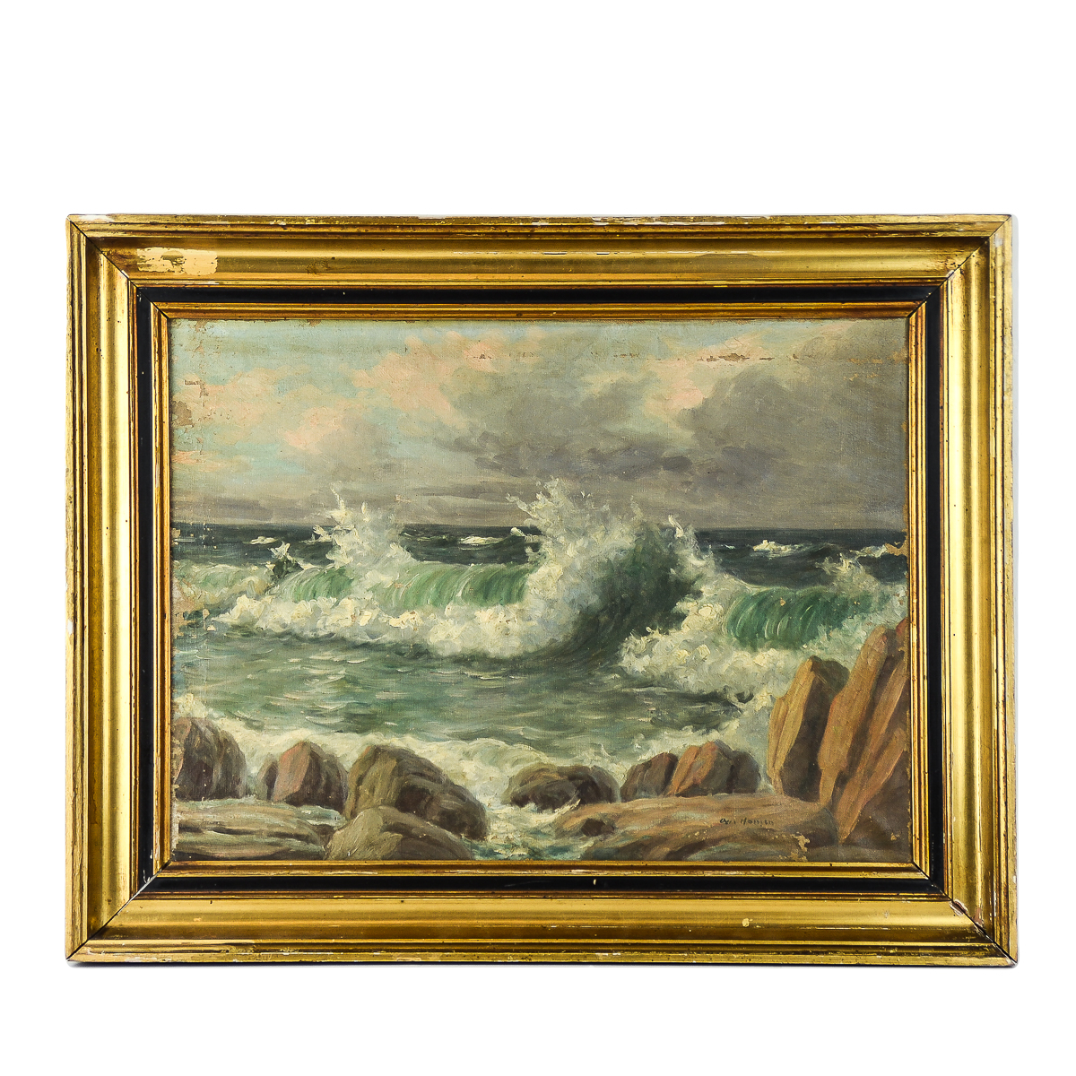 Oil Painting on Canvas "Breaking Waves"