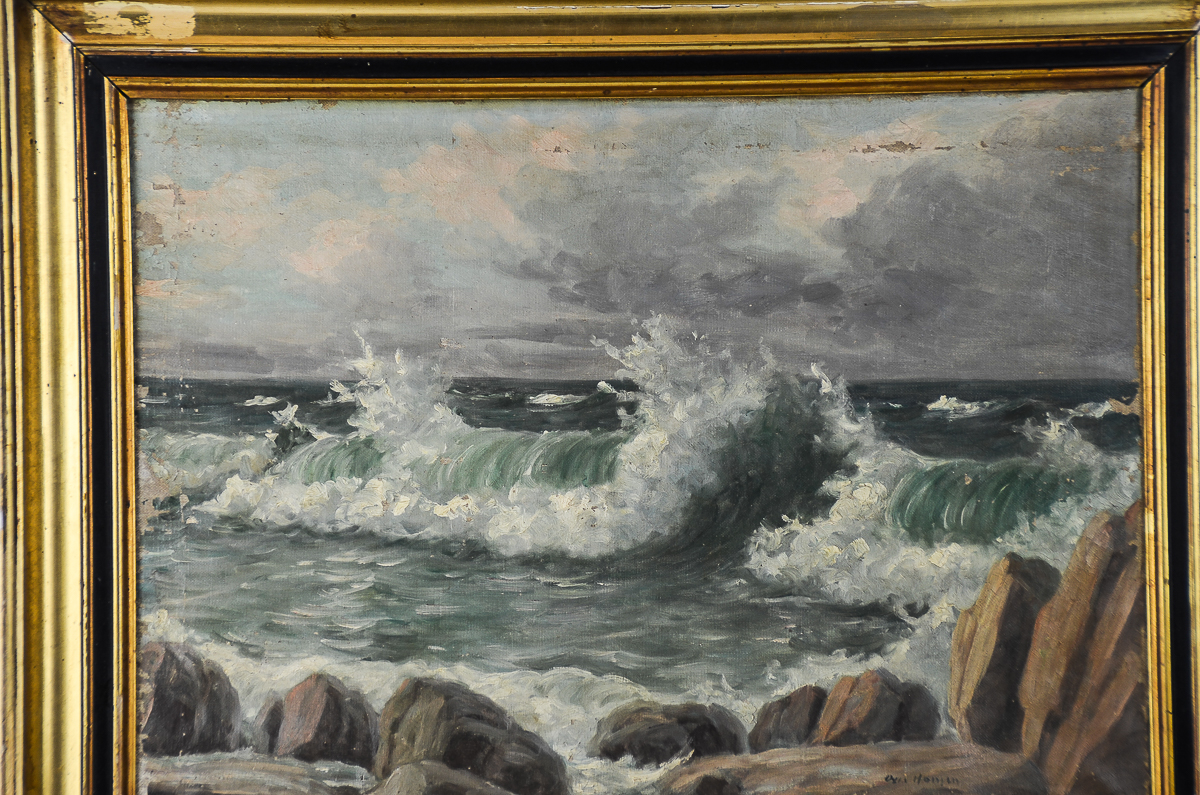 Oil Painting on Canvas "Breaking Waves"